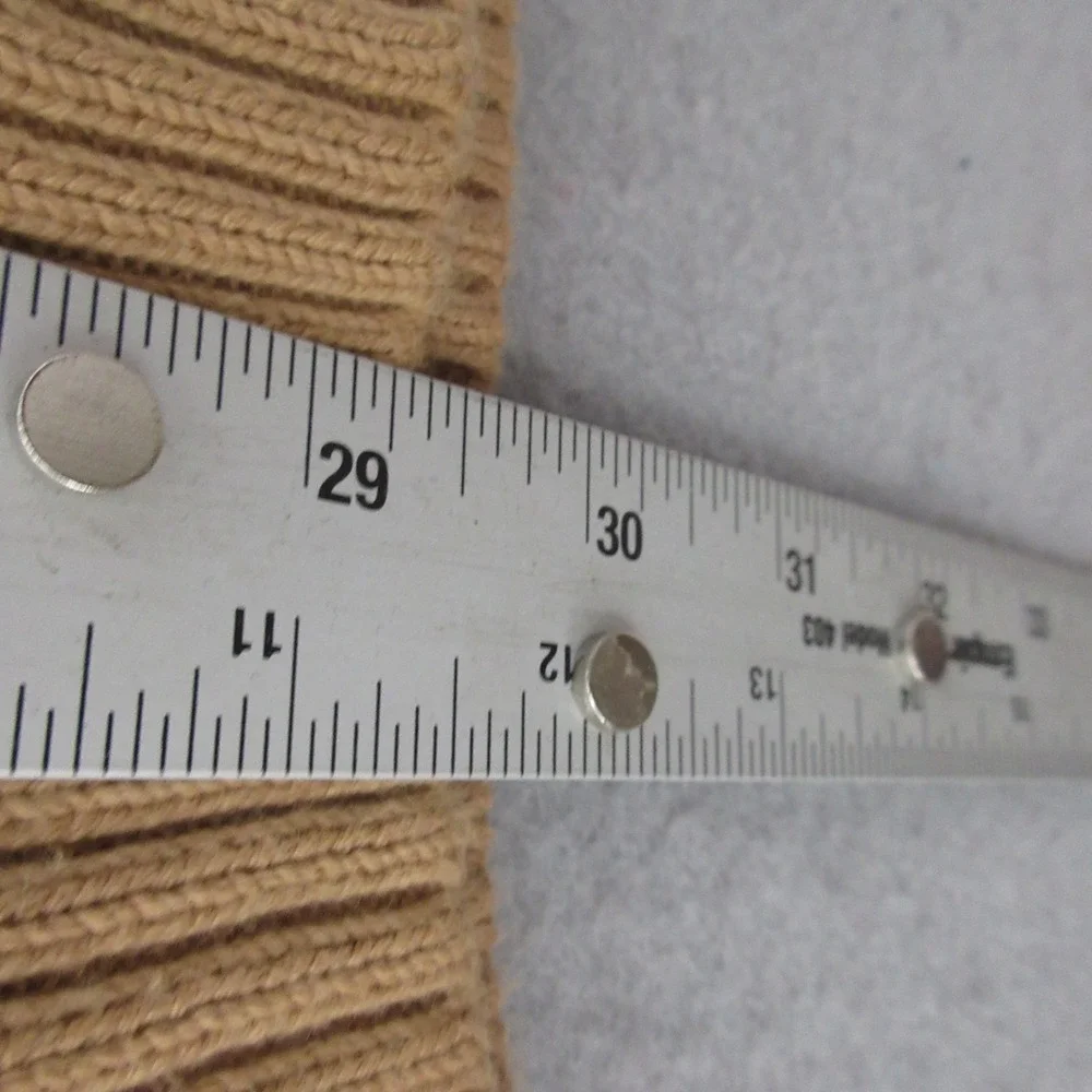 Vintage J Crew Sweater Men‎ Camel Color Oarsman Logo Cotton Preppy Knit Preppy
